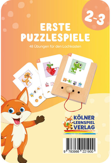 Erste Puzzlespiele 2-3 – Lochkasten-Kartensatz vom Kölner Lernspielverlag, Produktansicht