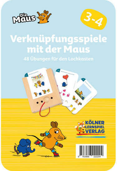 Verknüpfungsspiele mit der Maus 3-4 – Lochkasten-Kartensatz vom Kölner Lernspielverlag, Produktansicht