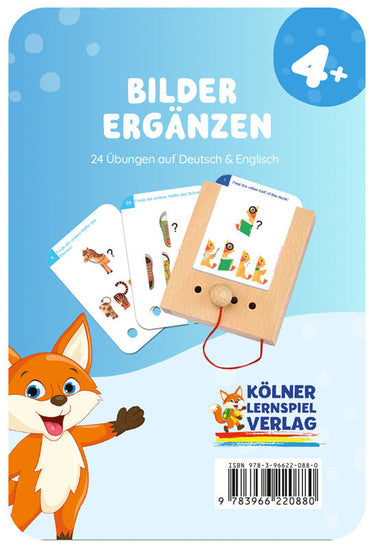 Bilder ergänzen 4+ – Lochkasten-Kartensatz vom Kölner Lernspielverlag, Produktansicht