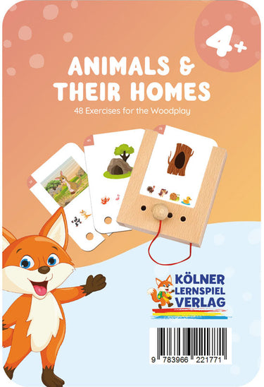 Tierisches Zuhause 4+ – Lochkasten-Kartensatz vom Kölner Lernspielverlag, Produktansicht
