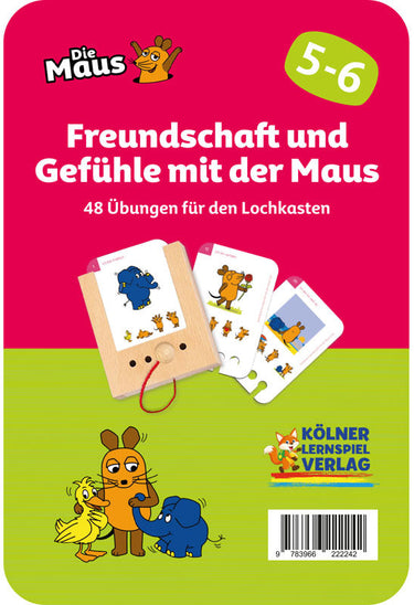 Freundschaft und Gefühle mit der Maus 5-6 – Lochkasten-Kartensatz vom Kölner Lernspielverlag, Produktansicht