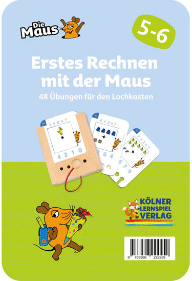 Erstes Rechnen mit der Maus 5-6 – Lochkasten-Kartensatz vom Kölner Lernspielverlag, Produktansicht