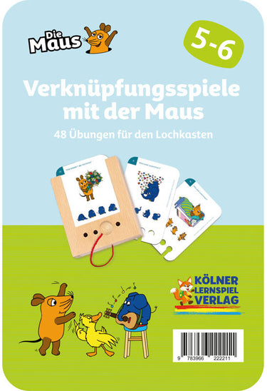 Verknüpfungsspiele mit der Maus 5-6 – Lochkasten-Kartensatz vom Kölner Lernspielverlag, Produktansicht