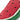 Detail der genähten Wally Wassermelone