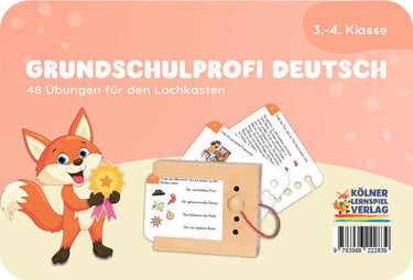 Grundschulprofi Deutsch – Lochkasten-Kartensatz vom Kölner Lernspielverlag, Produktansicht