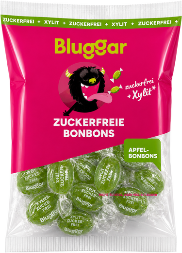 Bluggar zuckerfreie Bonbons Apfel