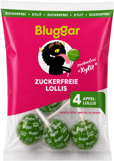 Bluggar zuckerfreier Lolli Apfel