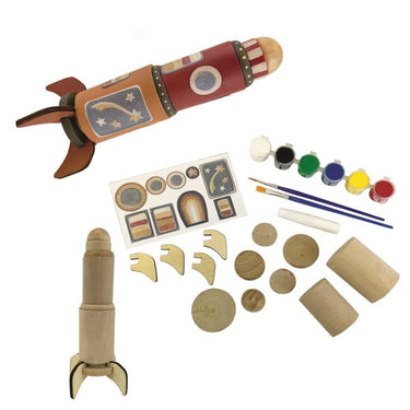 Egmont Toys Rakete zum Malen und Basteln Holz