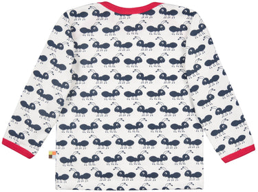 loud+proud Shirt langarm Motiv Ameise navy
