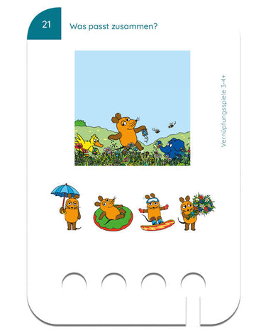 Verknüpfungsspiele mit der Maus 3-4 – Lochkasten-Kartensatz vom Kölner Lernspielverlag im Lochkasten