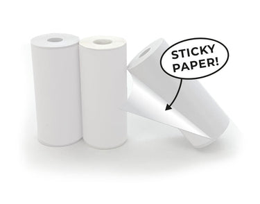 HOPPSTAR Papierrollen weiß, selbstklebend 3er Nachfüllpack