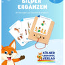 Bilder ergänzen 4+ – Lochkasten-Kartensatz vom Kölner Lernspielverlag, Produktansicht