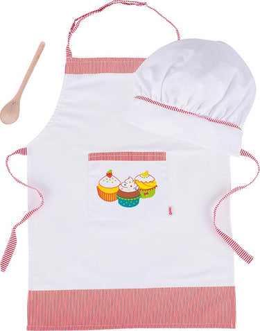 goki Kochset Schürze mit Kochmütze
