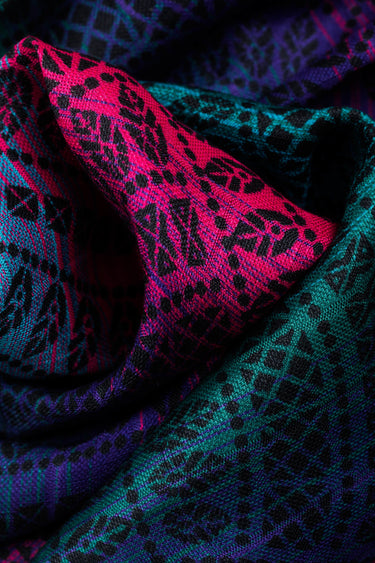 LennyLamb Musselintuch Mullwindel PEACOCK'S TAIL - BLACK OPAL