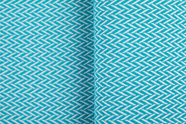 LennyLamb Tragetuch Little Herringbone turquoise Fischgrätenmuster, 100% Baumwolle Größe 4 (XS) 3,60
