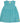 loud+proud Sommerkleid Streifen mit Leinen Cyan türkis