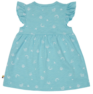loud+proud Sommerkleid Jersey Regenbogen Cyan türkis