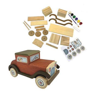 Egmont Toys Oldtimer Auto zum Malen und Basteln Holz
