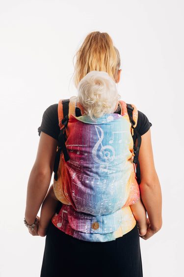 LennyLamb LennyPreschool Tragehilfe Symphony rainbow light Jaquardwebung, 100% Baumwolle Standard