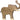 HOLZTIGER Elefant, Rüssel hoch