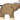 HOLZTIGER Elefant, klein, Rüssel hoch