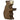 HOLZTIGER Braunbär, klein sitzend