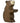 HOLZTIGER Braunbär, klein sitzend