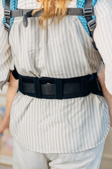 LennyLamb Lendenstütze für Hüftgurt maxi - Little Heringbone ebony Black