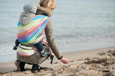 LennyLamb Tragetuch Coral Reef Kreuzköperbindung, 100% Baumwolle Größe 7 (L) 5,20m