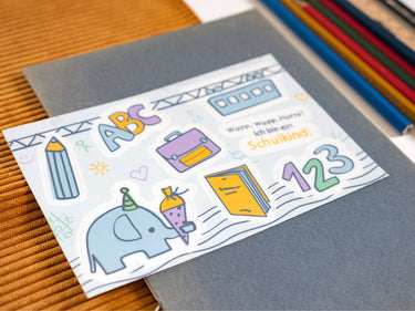 Wupperschön Stickerbogen Einschulung