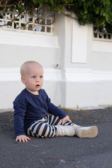 Cloby UV Jogger Pants Hose Navy Stripe