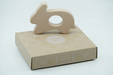 Wooden Story Beißring Hase „Teethers Rabbit“ Holz natur