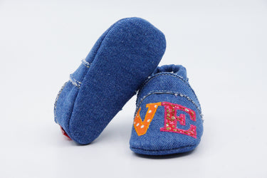Anna und Paul Krabbelschuhe Vegan Love Jeans Jeans
