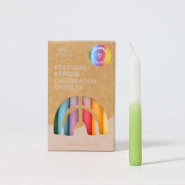 GRIMM'S Festtags-Kerzen Dip-Dye Regenbogen