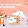 Lesen von Wörtern und Zuordnen – Lochkasten-Kartensatz vom Kölner Lernspielverlag, Produktansicht