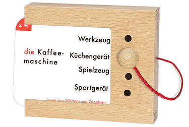 Lesen von Wörtern und Zuordnen – Lochkasten-Kartensatz vom Kölner Lernspielverlag im Lochkasten