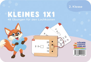 Kleines 1x1 – Lochkasten-Kartensatz vom Kölner Lernspielverlag, Produktansicht