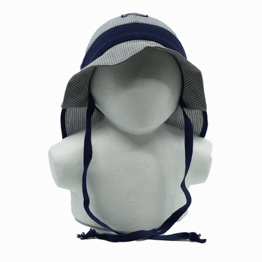 Pickapooh Feuerwehr Strick blau gestreift Sonnenhut