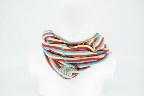 Pickapooh Strunzl Schlauchschal rot/gelb geringelt