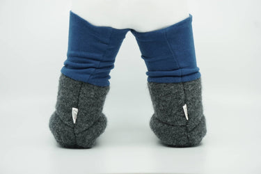 Rockzipfel Wollwalk Tragestiefel mit Wollfleece-Futter dunkelblau
