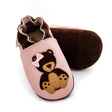 Liliputi® Krabbelschuhe Soft Baby Shoes Teddygirl