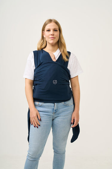 koala babycare® elastisches Tragetuch Sling Cuddle Wrap stretchy dunkelblau