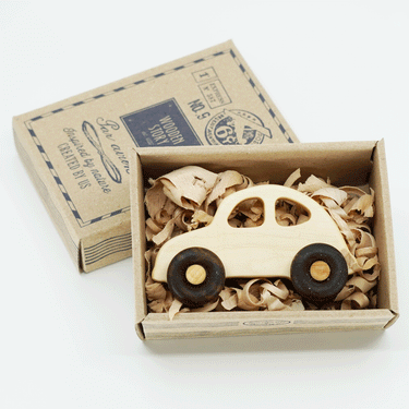 Wooden Story Auto zum Greifen, „30s Car“ Holz natur