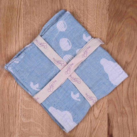 Schmusewolke Musselintuch Allrounder Schmusetuch Sky Mini 25cm x 25cm