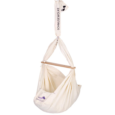 Schmusewolke Baby Federwiege Bio Natur, Matratze mit Schafwolle gefüllt