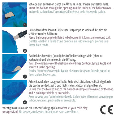 Hoppediz Luftballon-Hülle Ball Magic Leaf