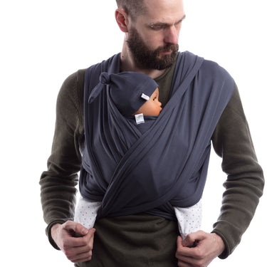 Schmusewolke Flexi Erstlingstuch Dark Grey