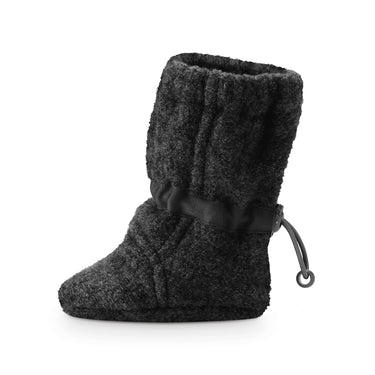 Mamalila Wollwalk-Booties Newborn anthrazit