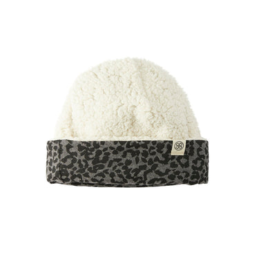 Cloby Teddy Mütze wendbar Leopard black