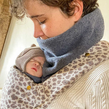 Mamalila Loopschal Mom, Fleece Schal blau